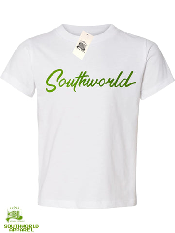 Southworld White Lime Green T-shirt
